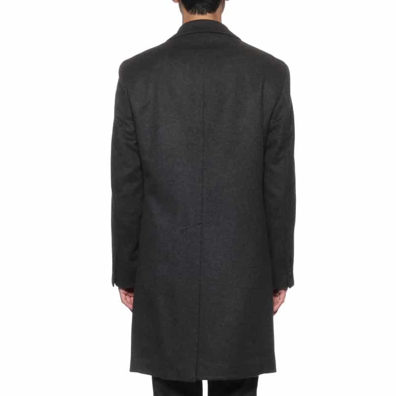 BARNEYS NEW YORK カシミヤ チェスターコート GRAY