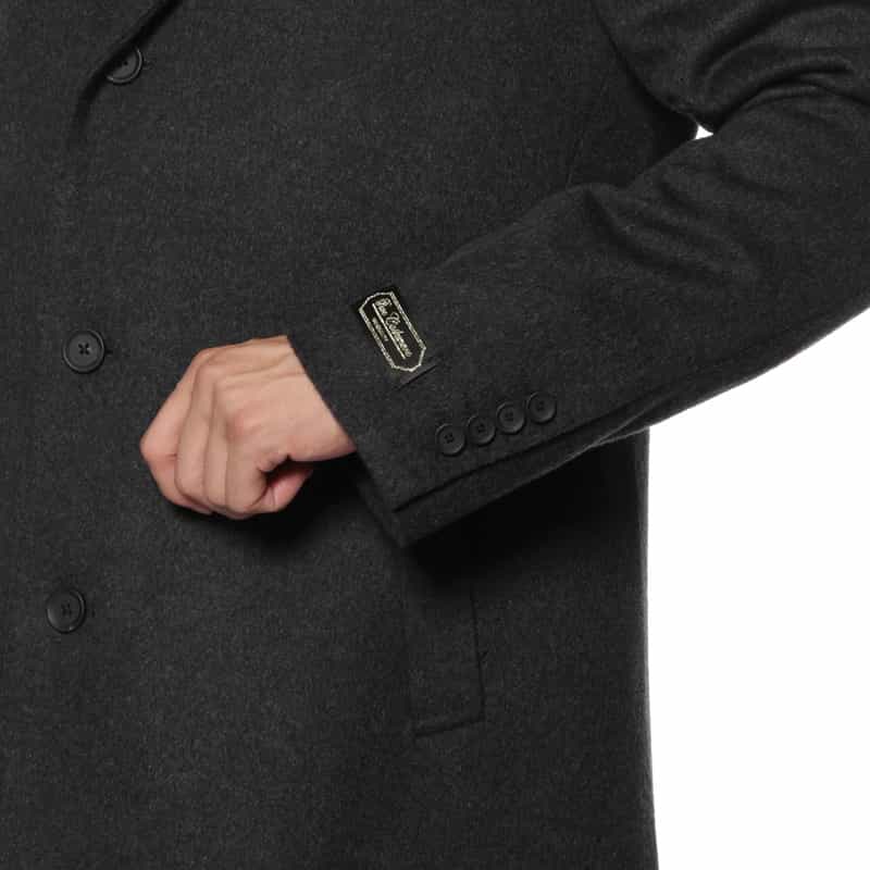 BARNEYS NEW YORK カシミヤ チェスターコート GRAY