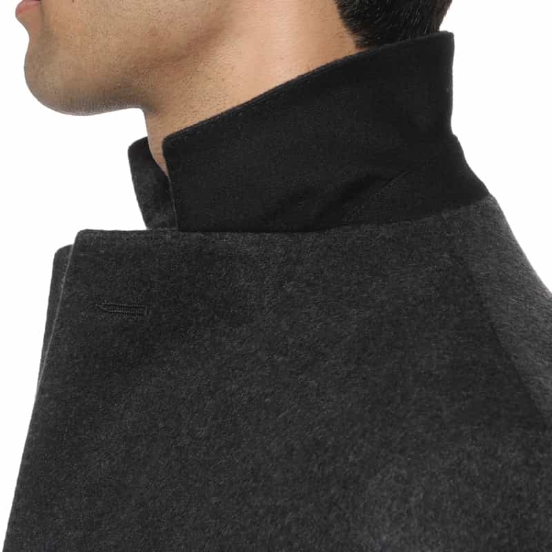 BARNEYS NEW YORK カシミヤ チェスターコート GRAY