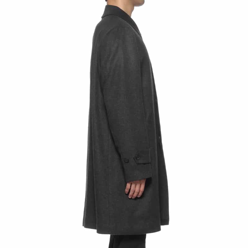 BARNEYS NEW YORK カシミヤ ステンカラーコート GRAY
