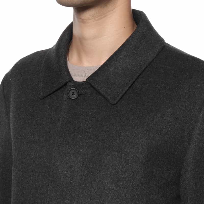 BARNEYS NEW YORK カシミヤ ステンカラーコート GRAY