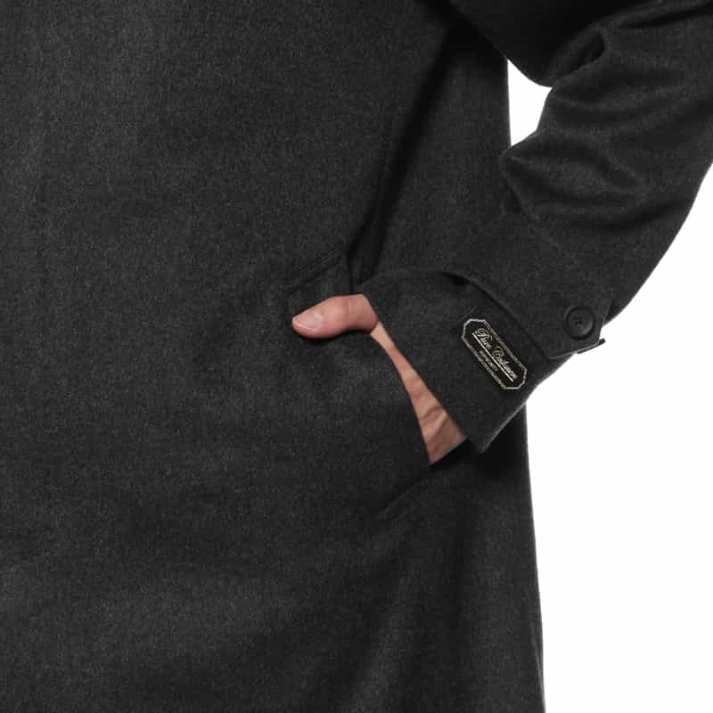 BARNEYS NEW YORK カシミヤ ステンカラーコート GRAY