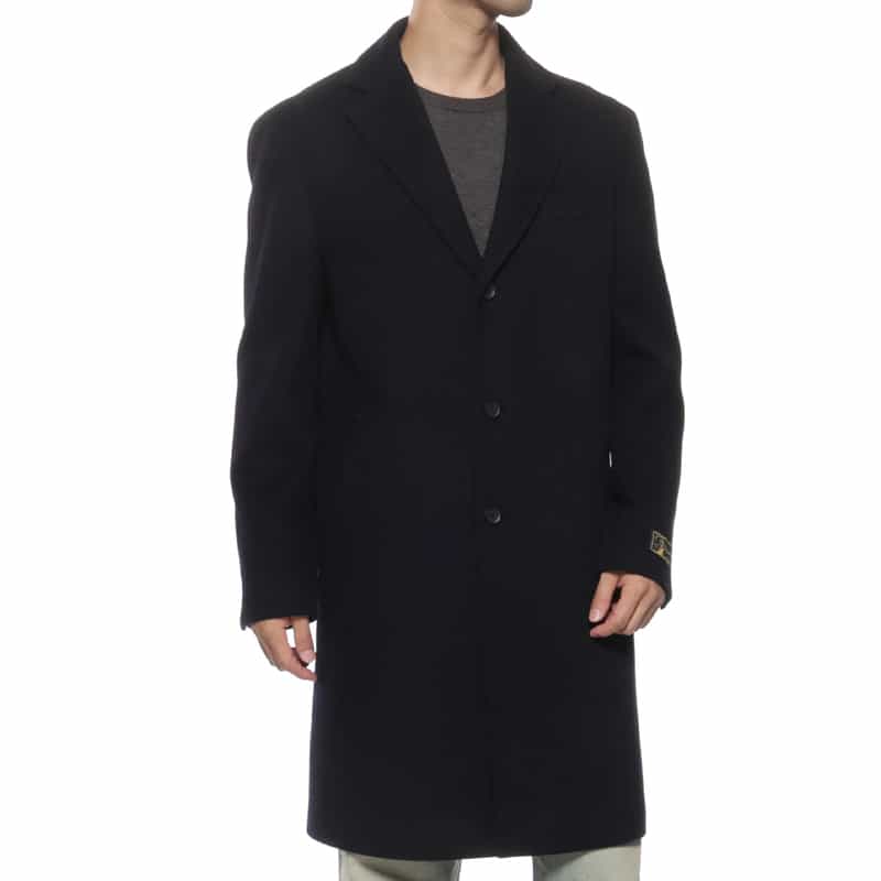 カシミヤ混チェスターコート