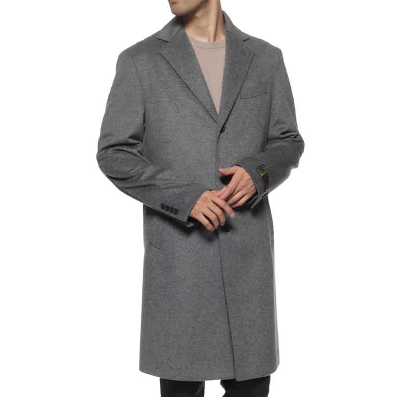 カシミヤ混チェスターコート