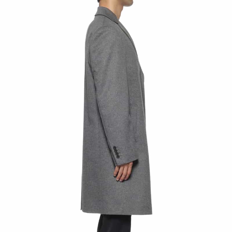 BARNEYS NEW YORK カシミヤ混チェスターコート GRAY