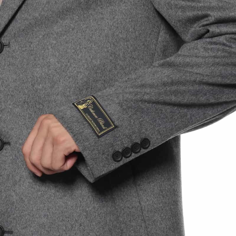 BARNEYS NEW YORK カシミヤ混チェスターコート GRAY