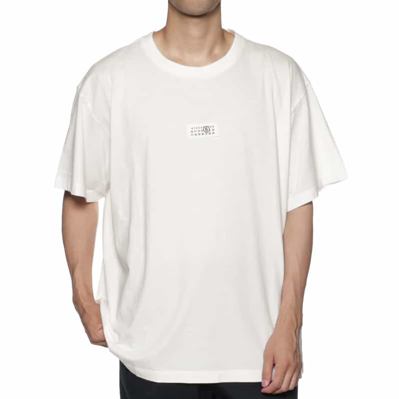 MM6 MAISON MARGIELA MM6 MAISON MARGIELA＜エムエム6 メゾン マルジェラ＞ ロゴ入りTシャツ WHITE