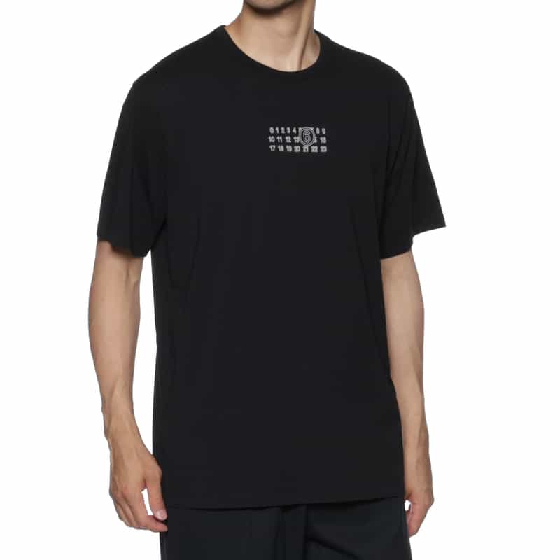 MM6 MAISON MARGIELA MM6 MAISON MARGIELA＜エムエム6 メゾン マルジェラ＞ ロゴ入りTシャツ BLACK