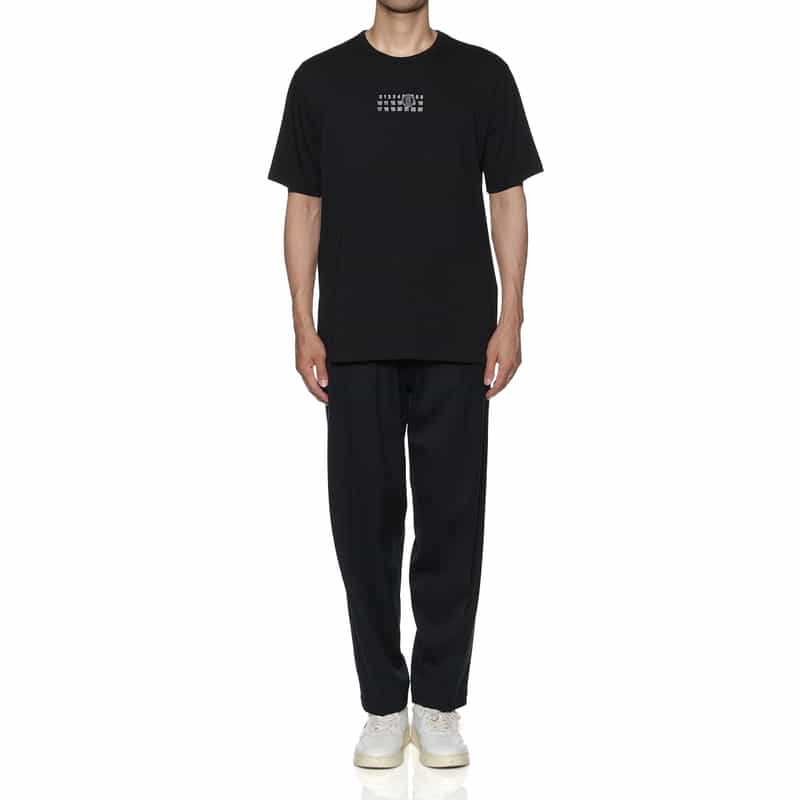 MM6 MAISON MARGIELA MM6 MAISON MARGIELA＜エムエム6 メゾン マルジェラ＞ ロゴ入りTシャツ BLACK