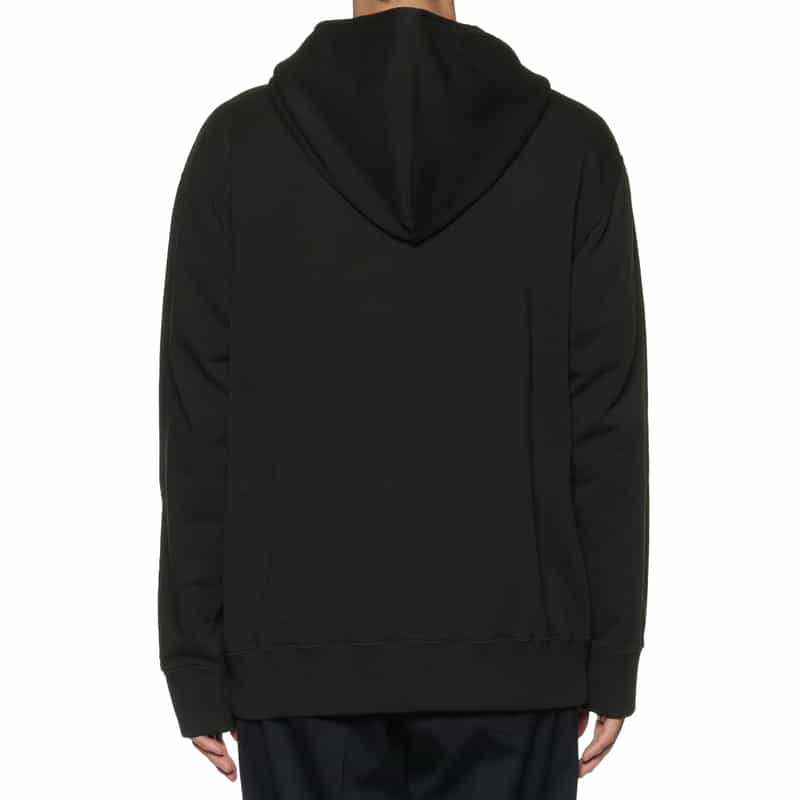 MM6 MAISON MARGIELA MM6 MAISON MARGIELA＜エムエム6 メゾン マルジェラ＞ ロゴ入りスウェットフーディ BLACK