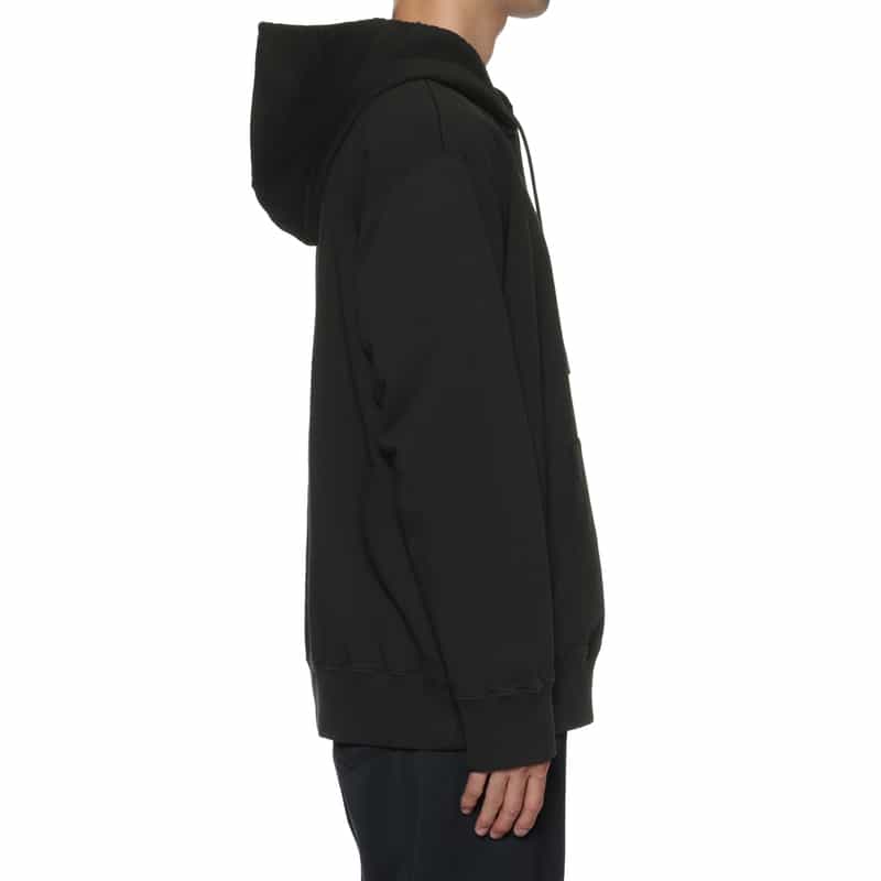 MM6 MAISON MARGIELA MM6 MAISON MARGIELA＜エムエム6 メゾン マルジェラ＞ ロゴ入りスウェットフーディ BLACK