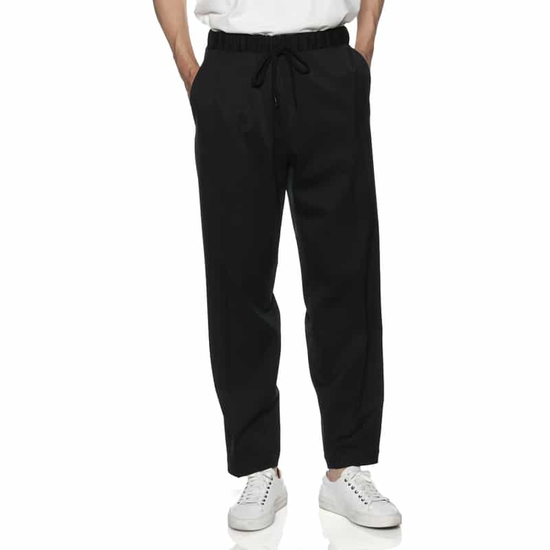 MM6 MAISON MARGIELA MM6 MAISON MARGIELA＜エムエム6 メゾン マルジェラ＞ ドローコード付パンツ BLACK