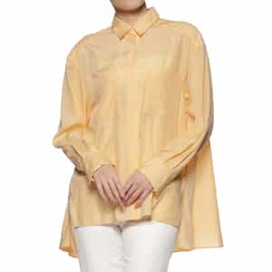 ウォッシャブル ロングスリーブ フレアシャツ