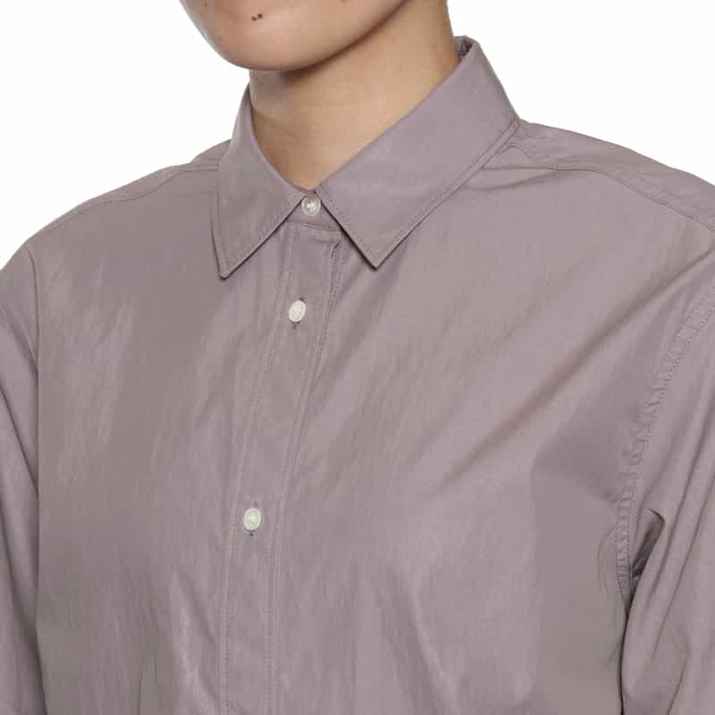 BARNEYS NEW YORK クロップドショートスリーブシャツ PURPLE