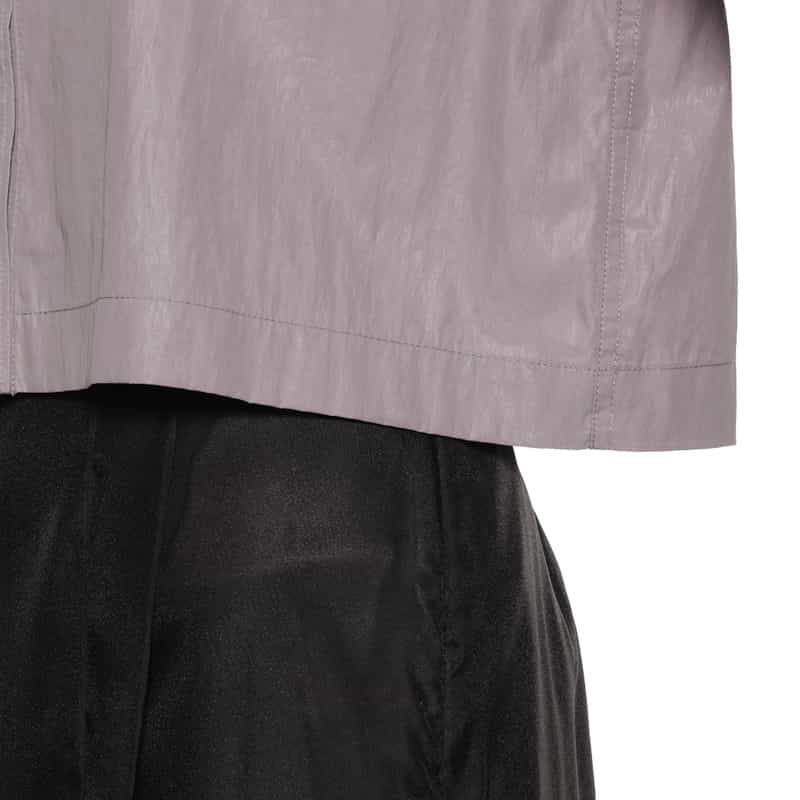 BARNEYS NEW YORK クロップドショートスリーブシャツ PURPLE