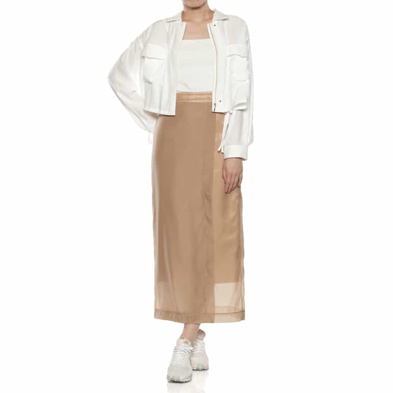 BARNEYS NEW YORK ドローストリングシャツジャケット OFF WHITE