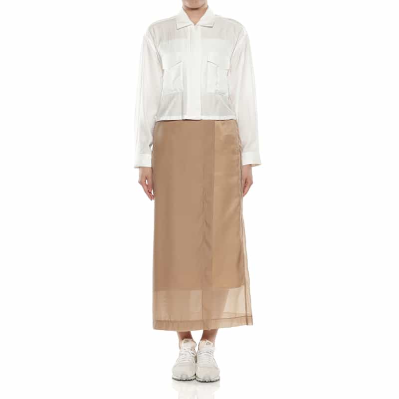 BARNEYS NEW YORK ドローストリングシャツジャケット OFF WHITE
