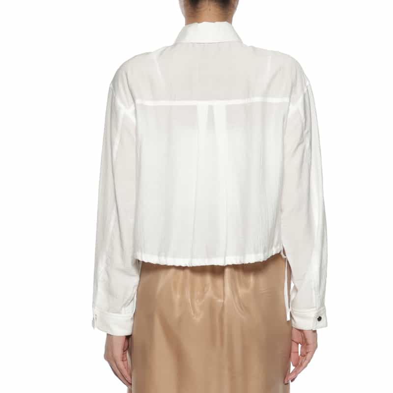 BARNEYS NEW YORK ドローストリングシャツジャケット OFF WHITE