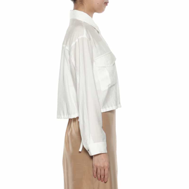 BARNEYS NEW YORK ドローストリングシャツジャケット OFF WHITE