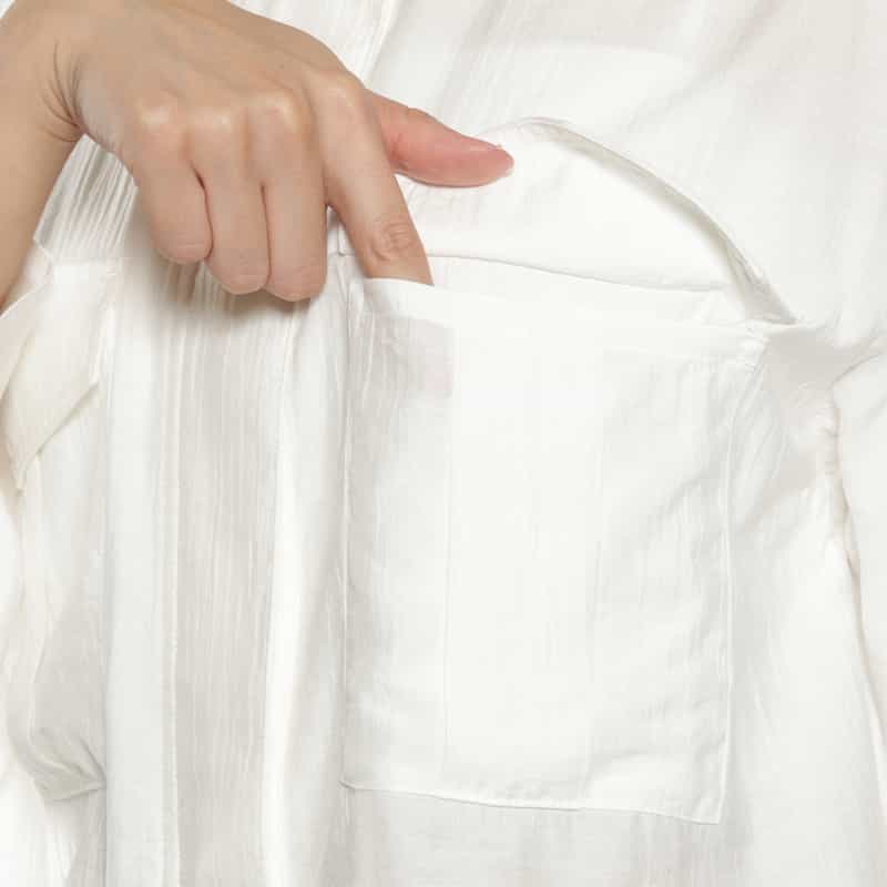 BARNEYS NEW YORK ドローストリングシャツジャケット OFF WHITE