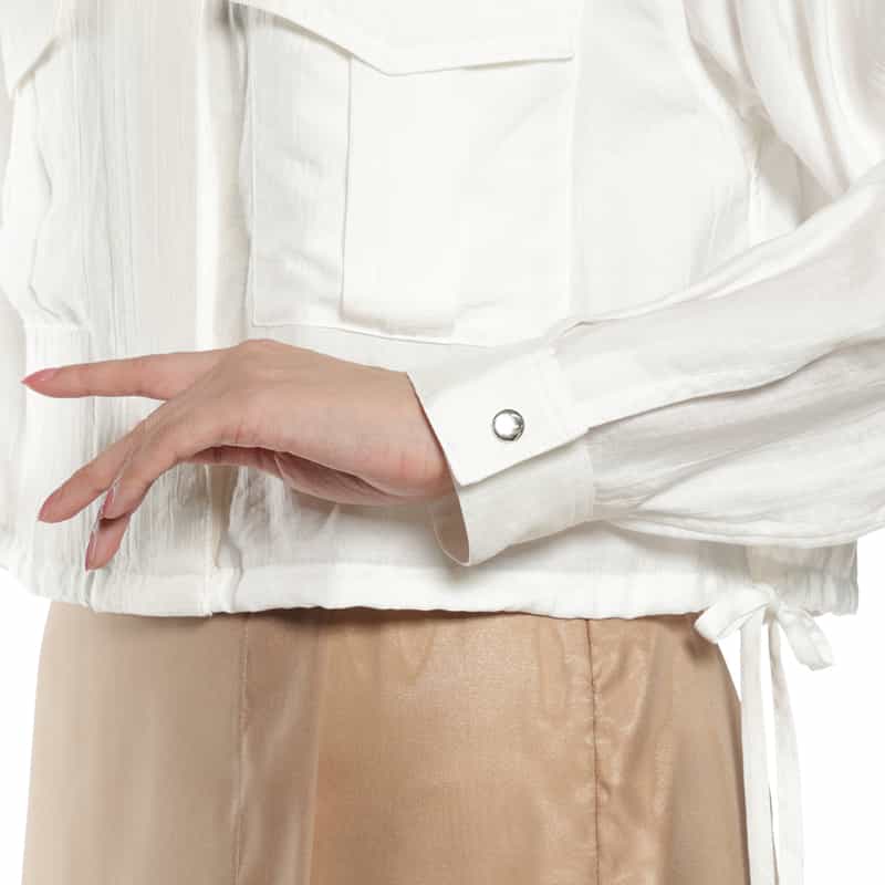 BARNEYS NEW YORK ドローストリングシャツジャケット OFF WHITE