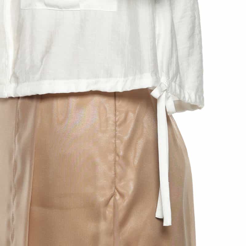 BARNEYS NEW YORK ドローストリングシャツジャケット OFF WHITE