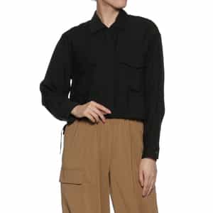 ドローストリングシャツジャケット