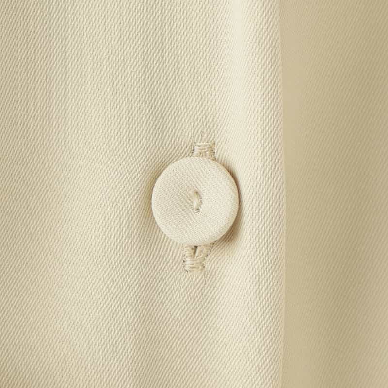 BARNEYS NEW YORK ウォッシャブル ウエストリボン付きドルマンスリーブドレス BEIGE