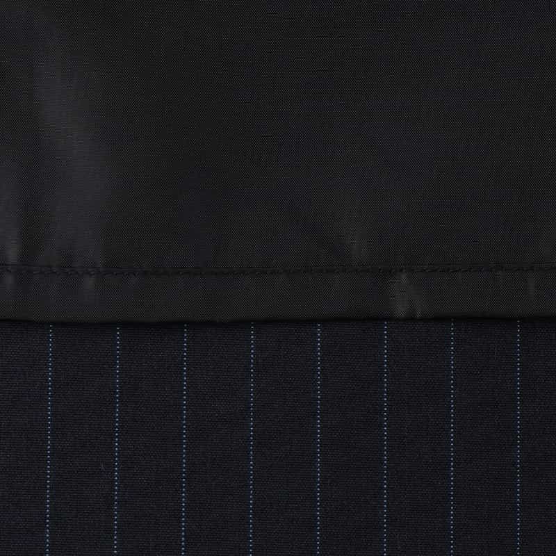 BARNEYS NEW YORK セットアップ サイドプリーツ入りラップスカート NAVY