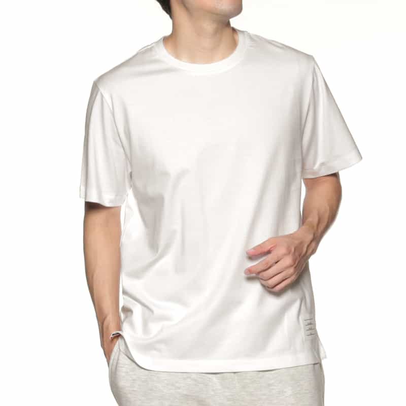 THOM BROWNE THOM BROWNE＜トム ブラウン＞ クルーネックTシャツ WHITE