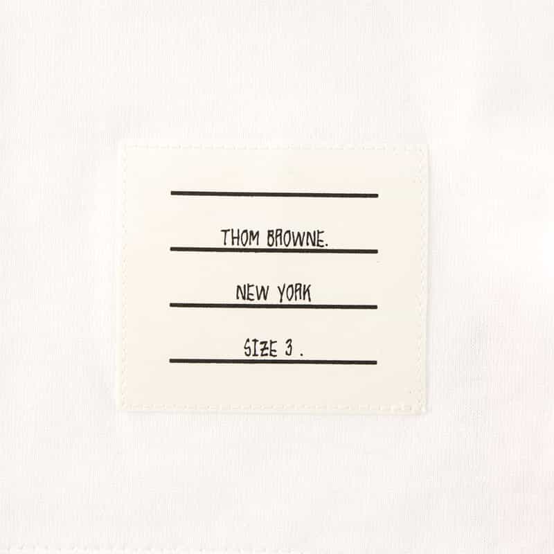 THOM BROWNE THOM BROWNE＜トム ブラウン＞ クルーネックTシャツ WHITE