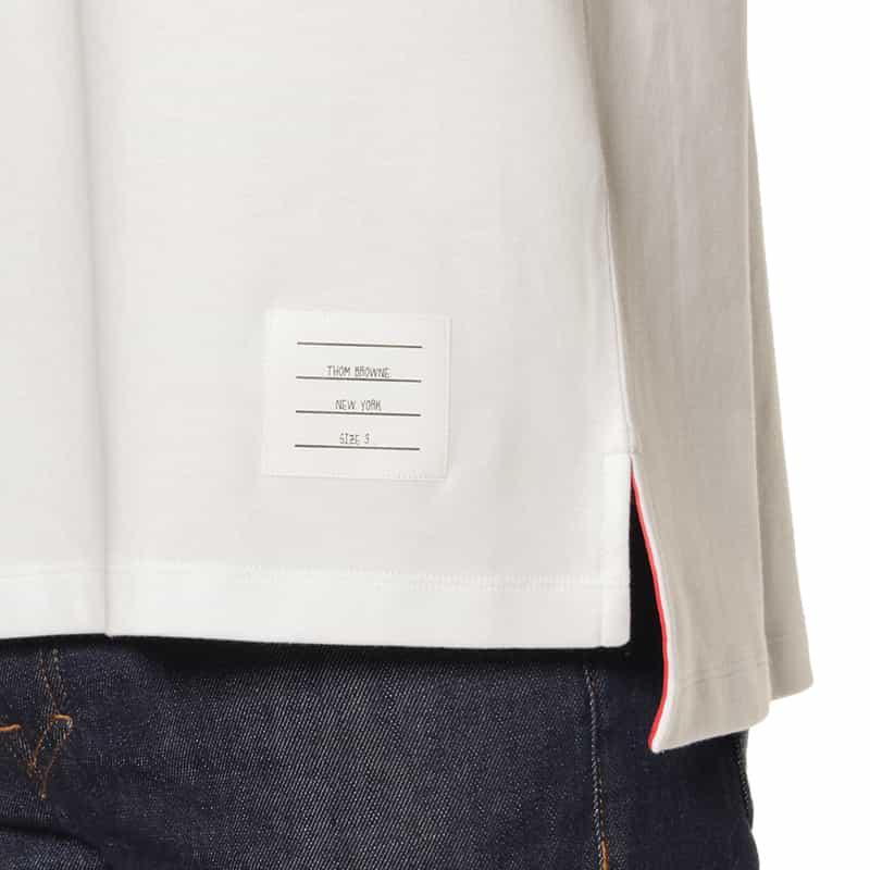 THOM BROWNE THOM BROWNE＜トム ブラウン＞ クルーネックTシャツ WHITE