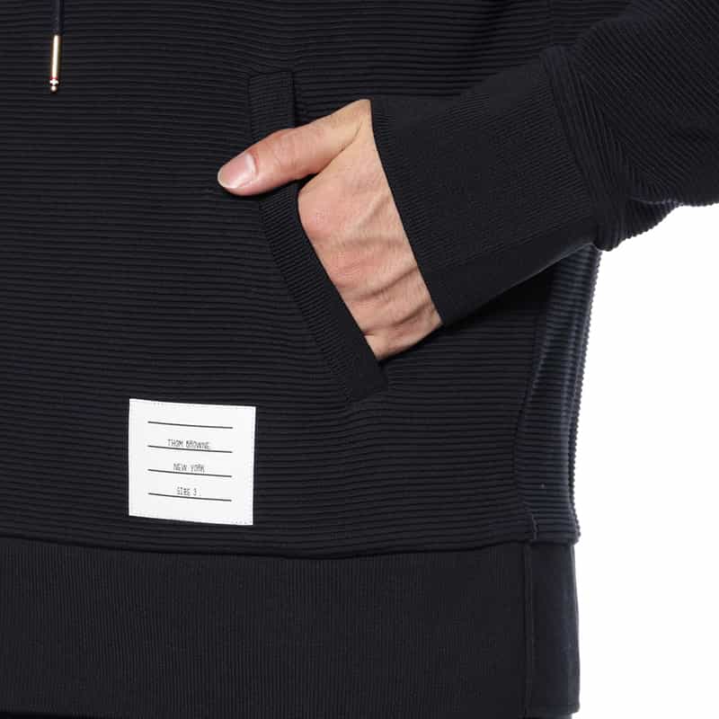 THOM BROWNE THOM BROWNE＜トム ブラウン＞ ジップアップパーカー NAVY