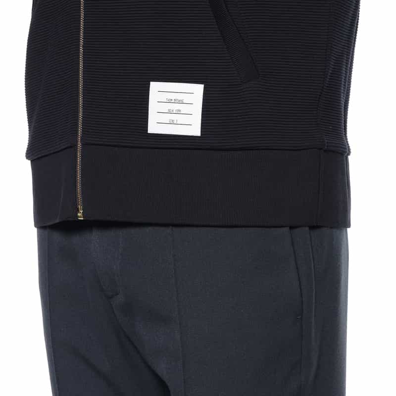 THOM BROWNE THOM BROWNE＜トム ブラウン＞ ジップアップパーカー NAVY