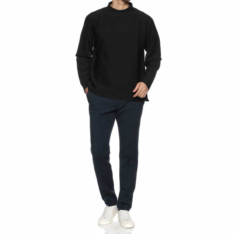 CFCL CFCL＜シーエフシーエル＞ モックネックロングスリーブTシャツ BLACK