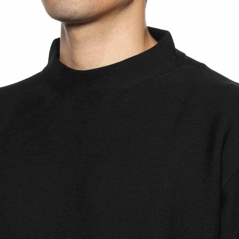 CFCL CFCL＜シーエフシーエル＞ モックネックロングスリーブTシャツ BLACK