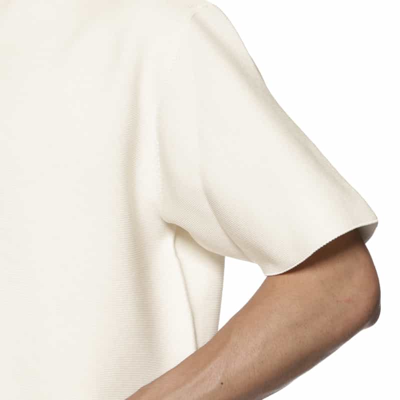 CFCL CFCL＜シーエフシーエル＞ モックネックニットTシャツ WHITE