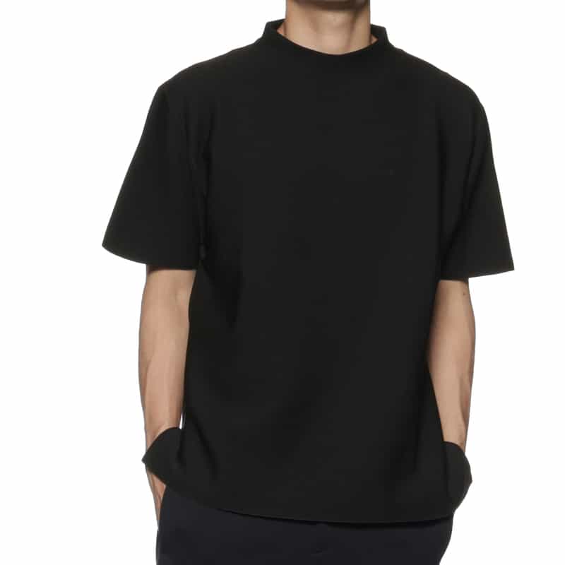CFCL CFCL＜シーエフシーエル＞ モックネックニットTシャツ BLACK