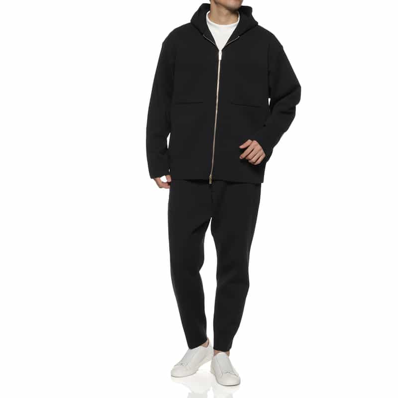 CFCL CFCL＜シーエフシーエル＞ フード付ジップアッププルオーバー BLACK