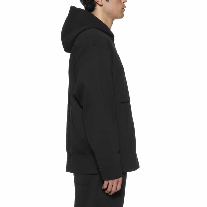 CFCL CFCL＜シーエフシーエル＞ フード付ジップアッププルオーバー BLACK