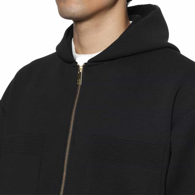 CFCL CFCL＜シーエフシーエル＞ フード付ジップアッププルオーバー BLACK