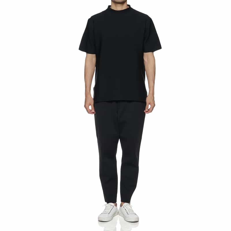 CFCL CFCL＜シーエフシーエル＞ モックネックニットTシャツ NAVY