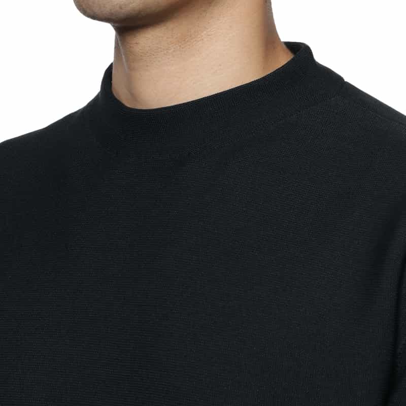 CFCL CFCL＜シーエフシーエル＞ モックネックニットTシャツ NAVY