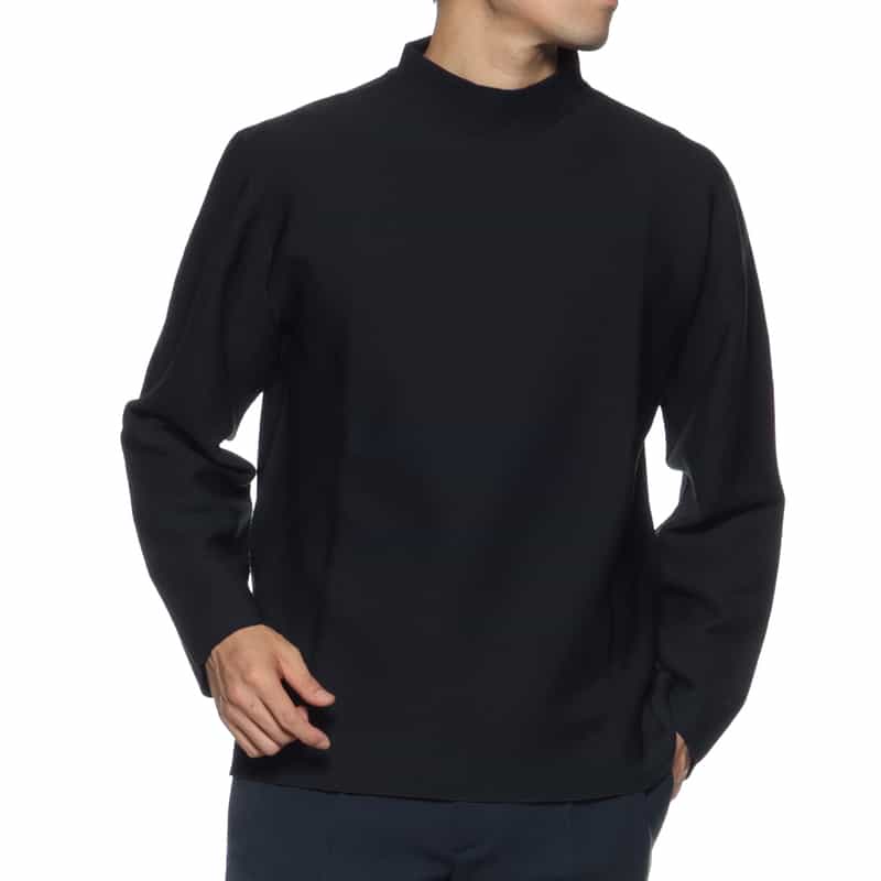 CFCL CFCL＜シーエフシーエル＞ モックネックロングスリーブTシャツ NAVY