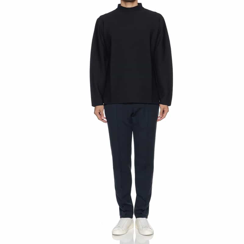 CFCL CFCL＜シーエフシーエル＞ モックネックロングスリーブTシャツ NAVY