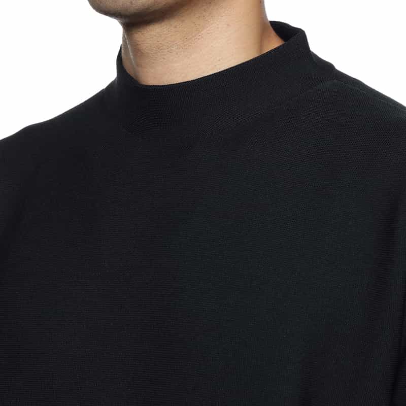 CFCL CFCL＜シーエフシーエル＞ モックネックロングスリーブTシャツ NAVY