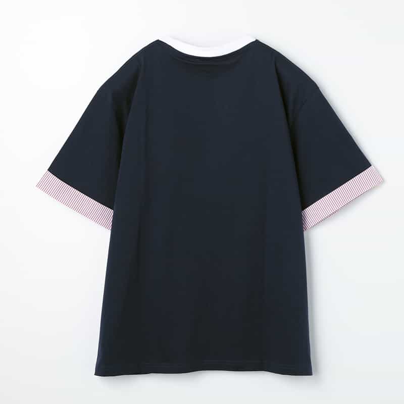 CHARLES JEFFREY LOVERBOY CHARLES JEFFREY LOVERBOY＜チャールズ ジェフリー ラバーボーイ＞ リンガーTシャツ NAVY