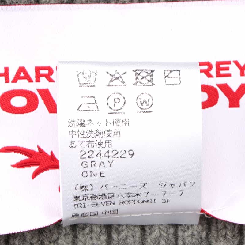 CHARLES JEFFREY LOVERBOY CHARLES JEFFREY LOVERBOY＜チャールズ ジェフリー ラバーボーイ＞ ニットスカーフ GRAY