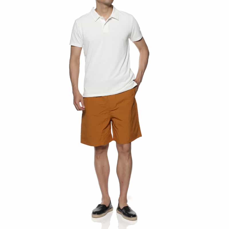 BARNEYS NEW YORK ドローコード付きショートパンツ ORANGE