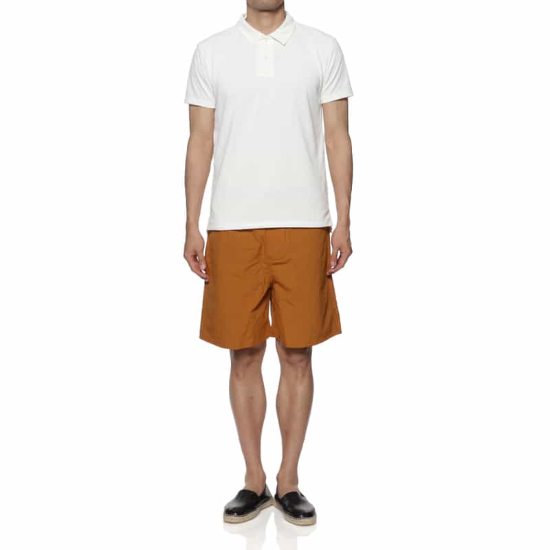 BARNEYS NEW YORK ドローコード付きショートパンツ ORANGE